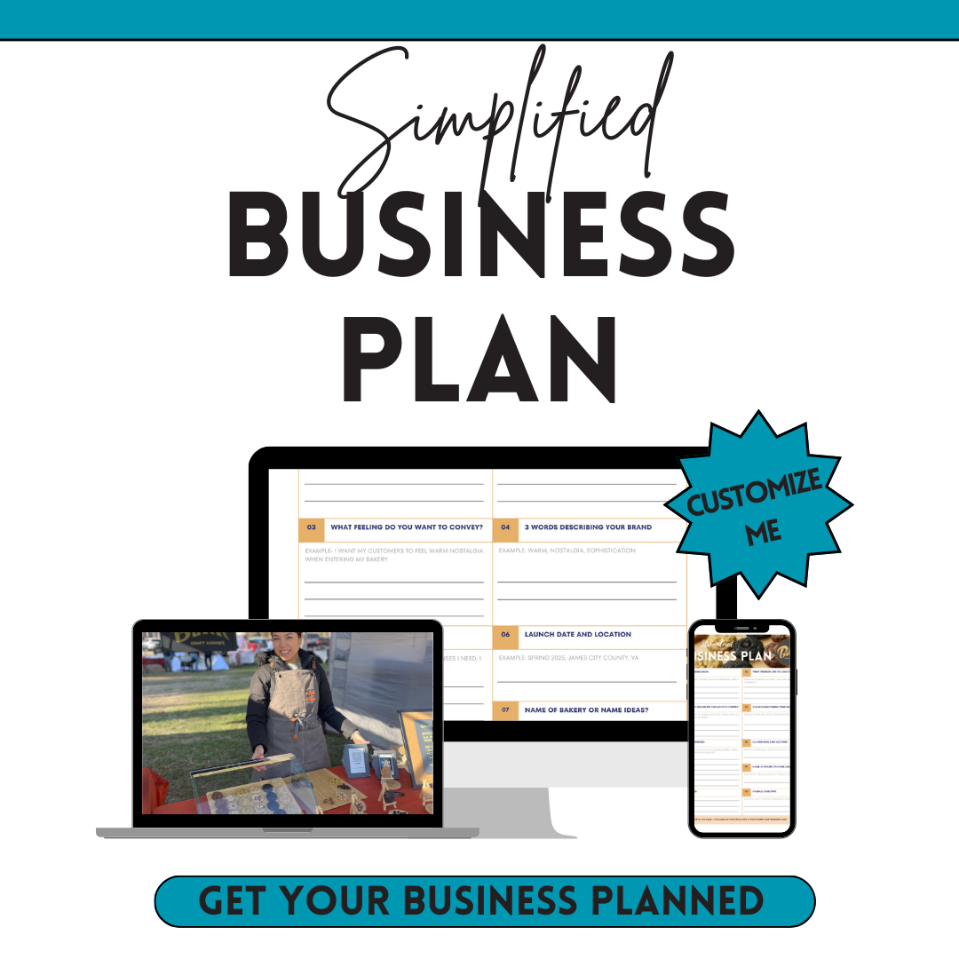SIMPLIFIED BAKERY BUSINESS PLAN TEMPLATE