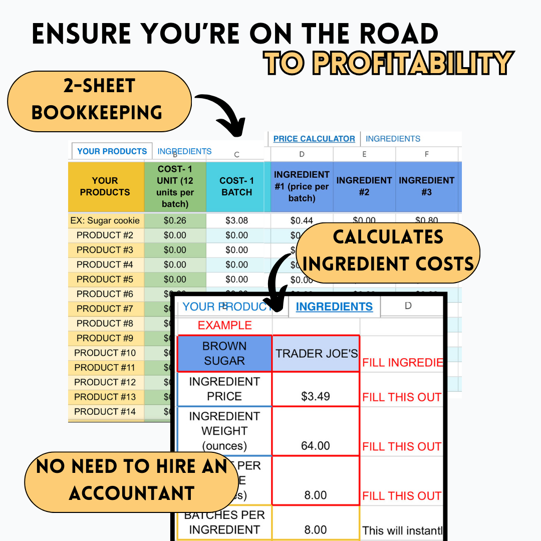 HOME BAKERY FULL BOOKKEEPING BUNDLE