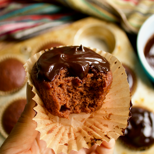 Vegan Chocolate Ganache Cupcakes