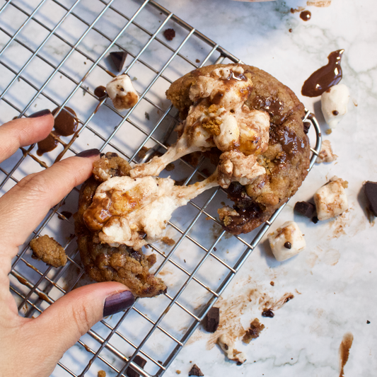 Campfire S'mores Cookies